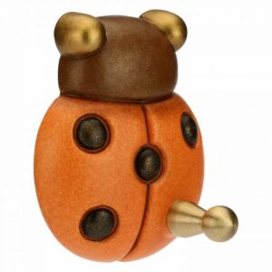Gancio porta strofinaccio Country a forma di coccinella portafortuna