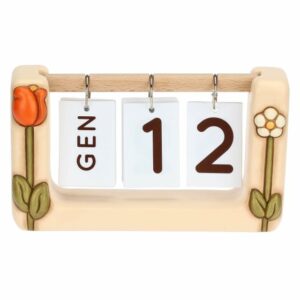 Calendario da tavolo in ceramica Happy Country