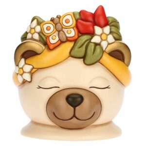 Cachepot Tina in ceramica, Testa Teddy e Tina grande Thun
