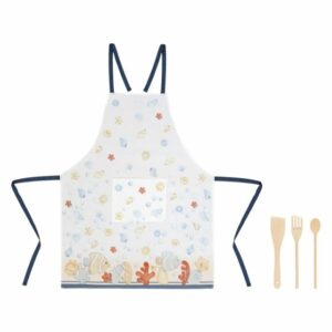 Set grembiule in cotone e 3 mestoli in legno Mare da amare Linea MARE DA AMARE