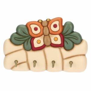 Appendichiavi con 4 ganci in ceramica AbbracciAMI Thun