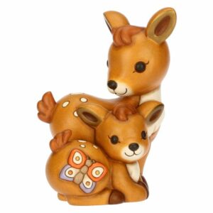 Coppia cerbiatto Amy con farfalla AbbracciAMI THUN