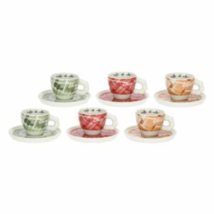 Set 6 tazzine espresso in porcellana AbbracciAMI THUN