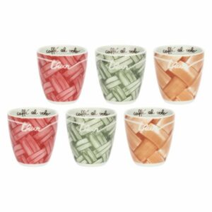 Set 6 bicchieri in porcellana AbbracciAMI Thun
