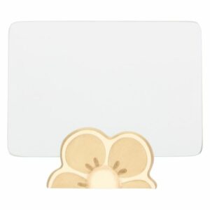 Portafoto in vetro e ceramica con base a forma di fiore Iconic  Thun