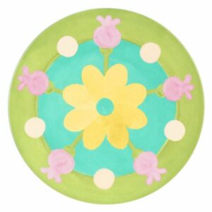 Sottopentola rotondo in ceramica e sughero Florianne primavera