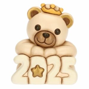 Teddy Buon Anno 2025 in ceramica thun