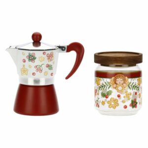 Set caffettiera e barattolo porta caffè Sorprese di Natale THUN