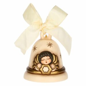 Campanella Limited Edition 2024 con angelo in ceramica, champagne THUN