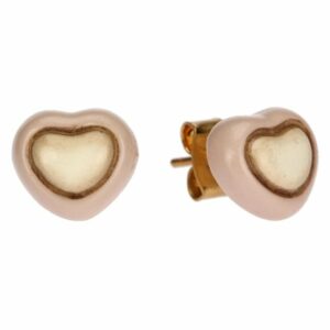 Orecchini THUN pin con cuore rosa