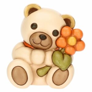 Teddy con fiore in ceramica Primavera da vivere, medio THUN