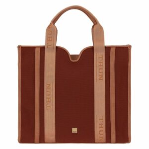 Borsa Shopper Thun in poliestere e ecopelle, grande