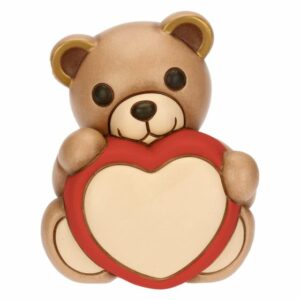 Teddy con cuore in ceramica, medio Thun