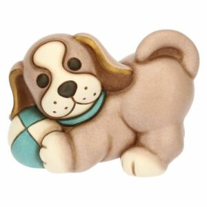 Cane Todo che gioca a palla in ceramica, medio Thun