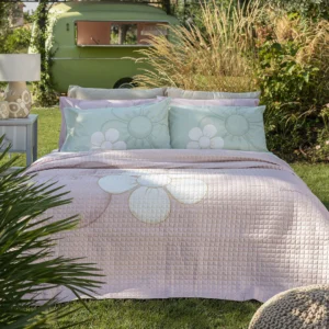 THUN® Trapuntino Matrimoniale Iconic Elegance con Stampa Digitale Grace Daisy Pink