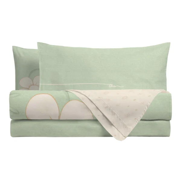 THUN® Parure Copripiumino Singolo Iconic Elegance Daisy Green - immagine 2