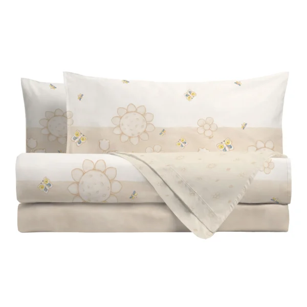 THUN® Parure Copripiumino Matrimoniale Elegance Beige - immagine 2