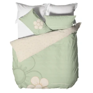 THUN® Parure Copripiumino Matrimoniale Iconic Elegance Daisy Green