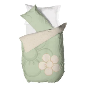 THUN® Parure Copripiumino Singolo Iconic Elegance Daisy Green