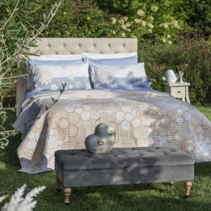 THUN® Trapuntino Matrimoniale Elegance con Stampa Digitale Grace Beige