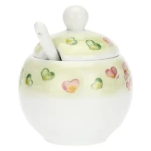 Zuccheriera con cucchiaino Cuori in fiore Thun