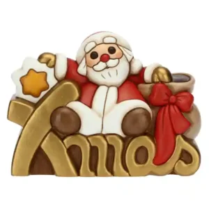 Babbo Natale su scritta Xmas thun
