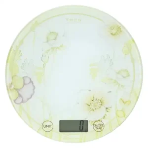 Bilancia elettronica THUN Country Bloom digitale con superficie floreale e display LCD