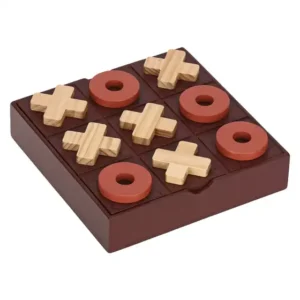 Gioco da tavolo "Tris" THUN in legno con pedine in ceramica a croce e cerchio.
