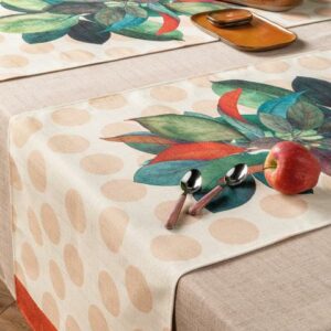 Flora pois - runner antimacchia 50x155 L'oca nera