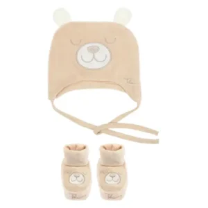 THUN Set cappellino con orecchie e calzini Teddy