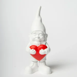 LOVER WHITE 12 CM Nano con cuore