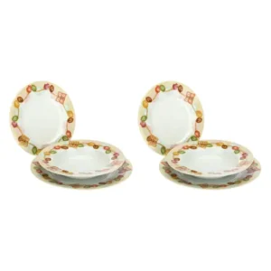 Set 6 piatti Grace, servizio completo per 2 persone. Thun