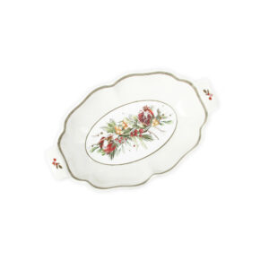 Antipastiera ovale collezione Carol, Natale di Brandani