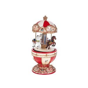 Carillon Cavalli in resina Brandani Natale