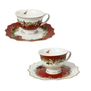 Set 2 Tazzine caffè Carol natalizie- Natale Brandani