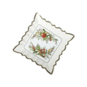 Vassoio quadrato collezione Carol, Natale di Brandani