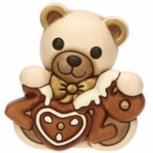 Teddy Buon Anno 2026 in ceramica crema, Thun