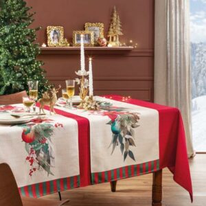 Stelle di Natale-  runner antimacchia 50x155 - L'oca Nera