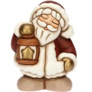 Babbo Natale con lanterna in ceramica, piccolo Thun 2025