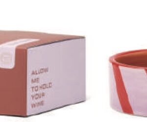 Set 2 sottobottiglia di Vino- Color Lilla e Rosso scuro - Idea regalo