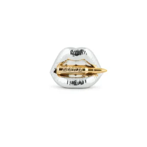 Bocca con proiettile Argento - Love Bite Small - Mia Design