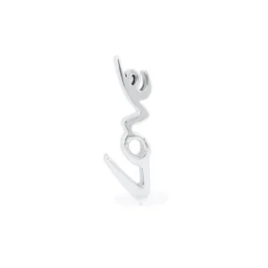 Scritta Love in resina argento - 3DLove Small - Mia design