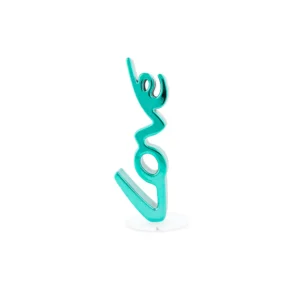 Scritta Love in resina color verde acquamarina - 3DLove Small - Mia design