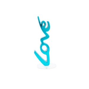 Scritta Love in resina celeste - 3DLove Small - Mia design