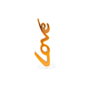 Scritta Love in resina arancione - 3DLove Small - Mia design