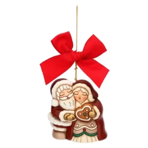 Addobbo natalizio Babbo e Mamma Natale, totem Thun