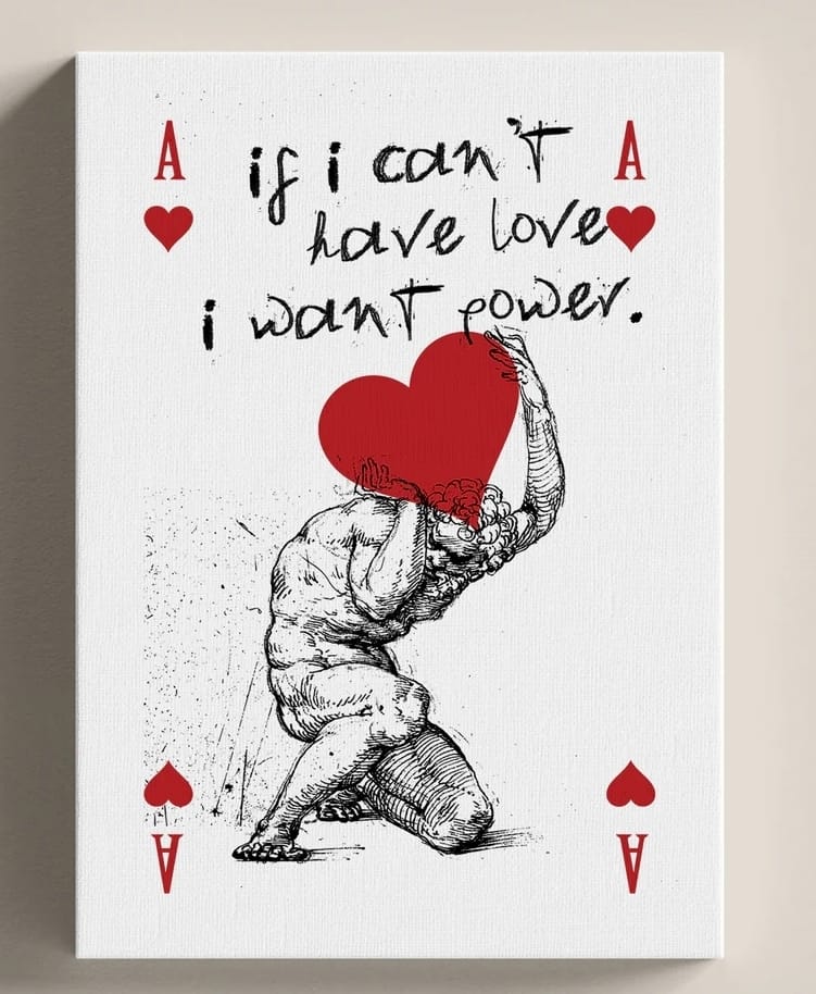 Tela Love or Power 50X70 - Indipendent Republic