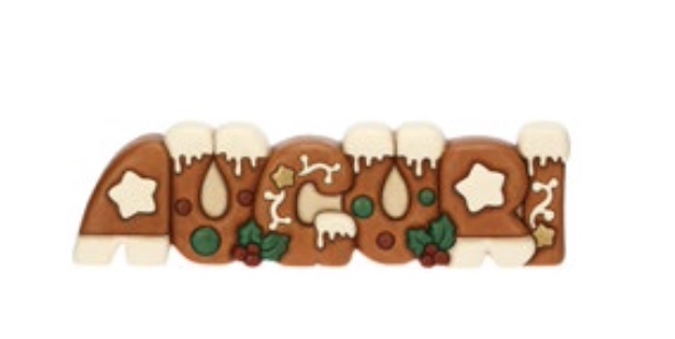 Scritta "Auguri" in ceramica THUN