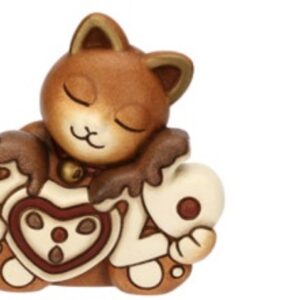 Gatto Momi Buon Anno 2026 in ceramica Thun