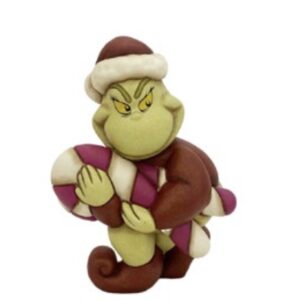 Grinch con bastoncino di zucchero in ceramica, piccolo Thun